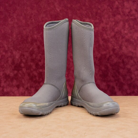 Bogs Women Ketting Grey Waterproof Rain Wellies Farm Mid Calf Boots sz 10 - Picture 2 of 10